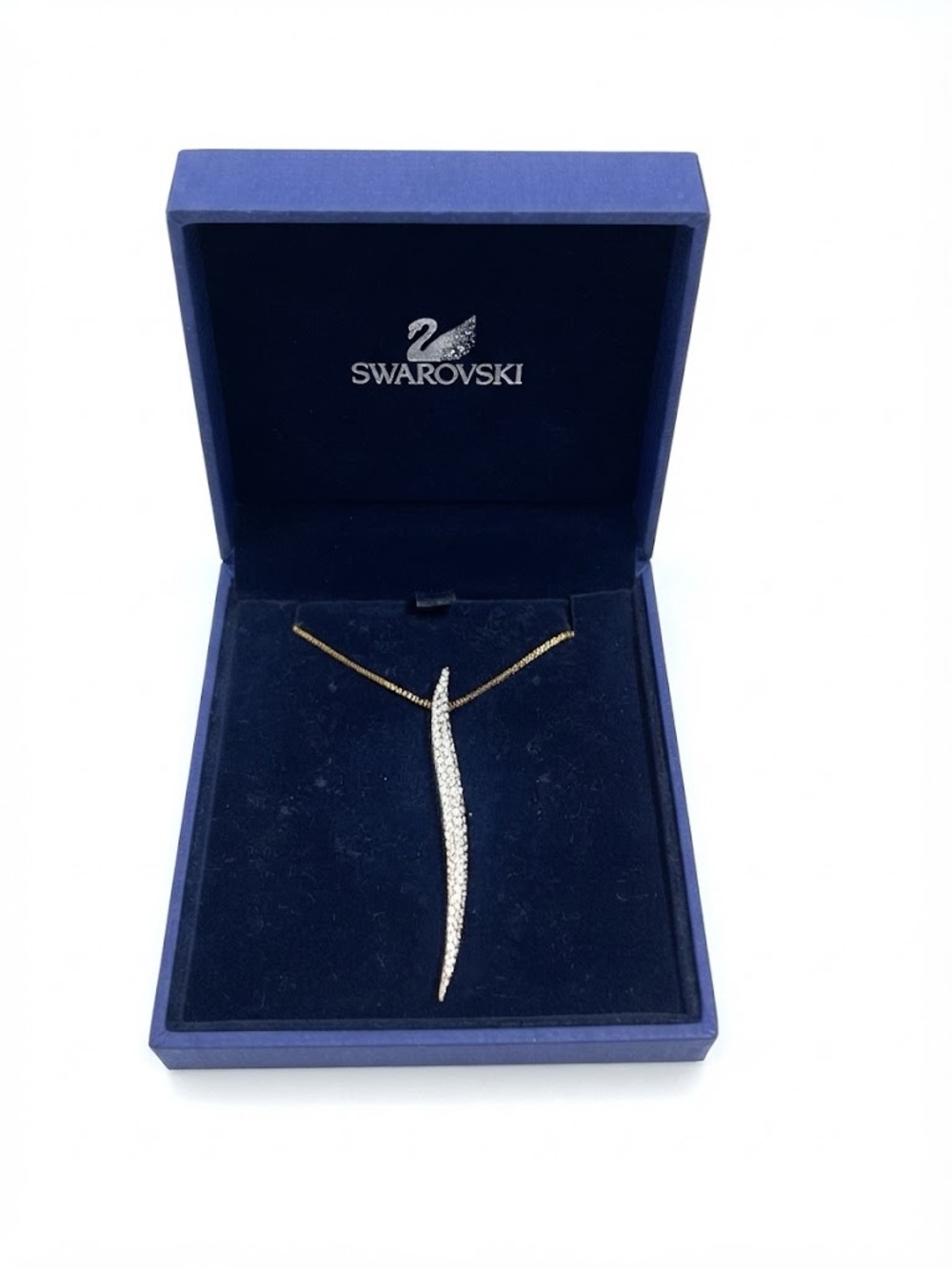 Swarovski Aline Pendant Necklace Crystals Gold Toned